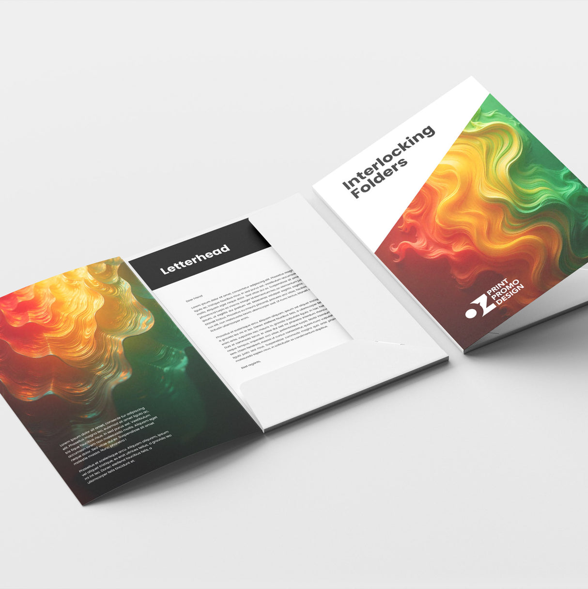 A4 Interlocking Presentation Folders