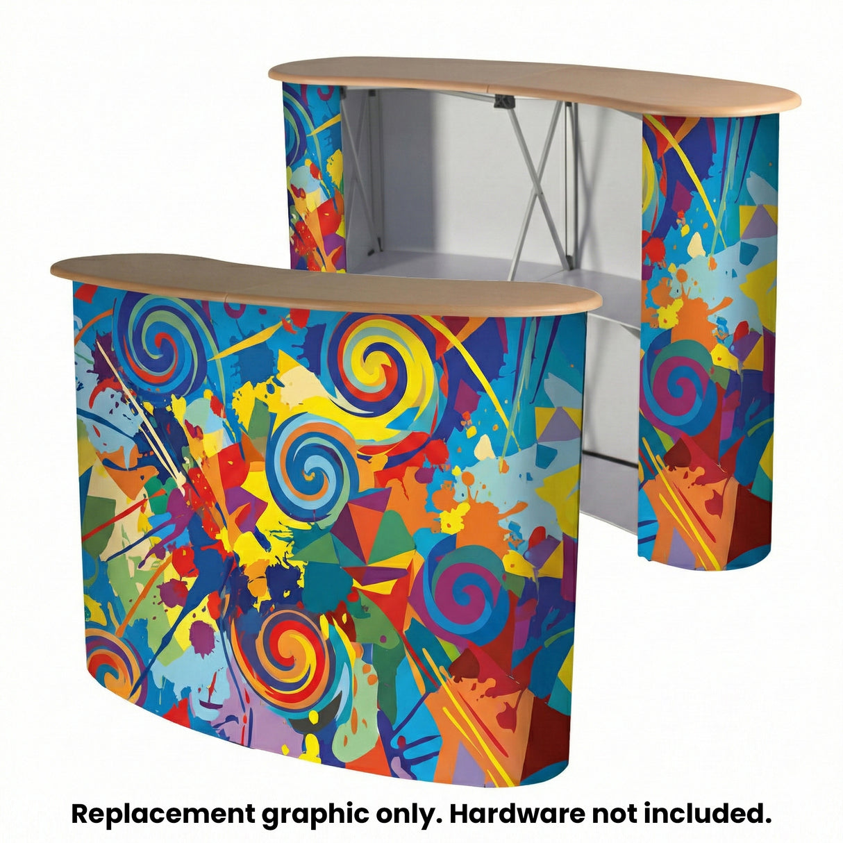 Pop-Up Counter Replacement Graphic 2×2 | Printed Wrap Only