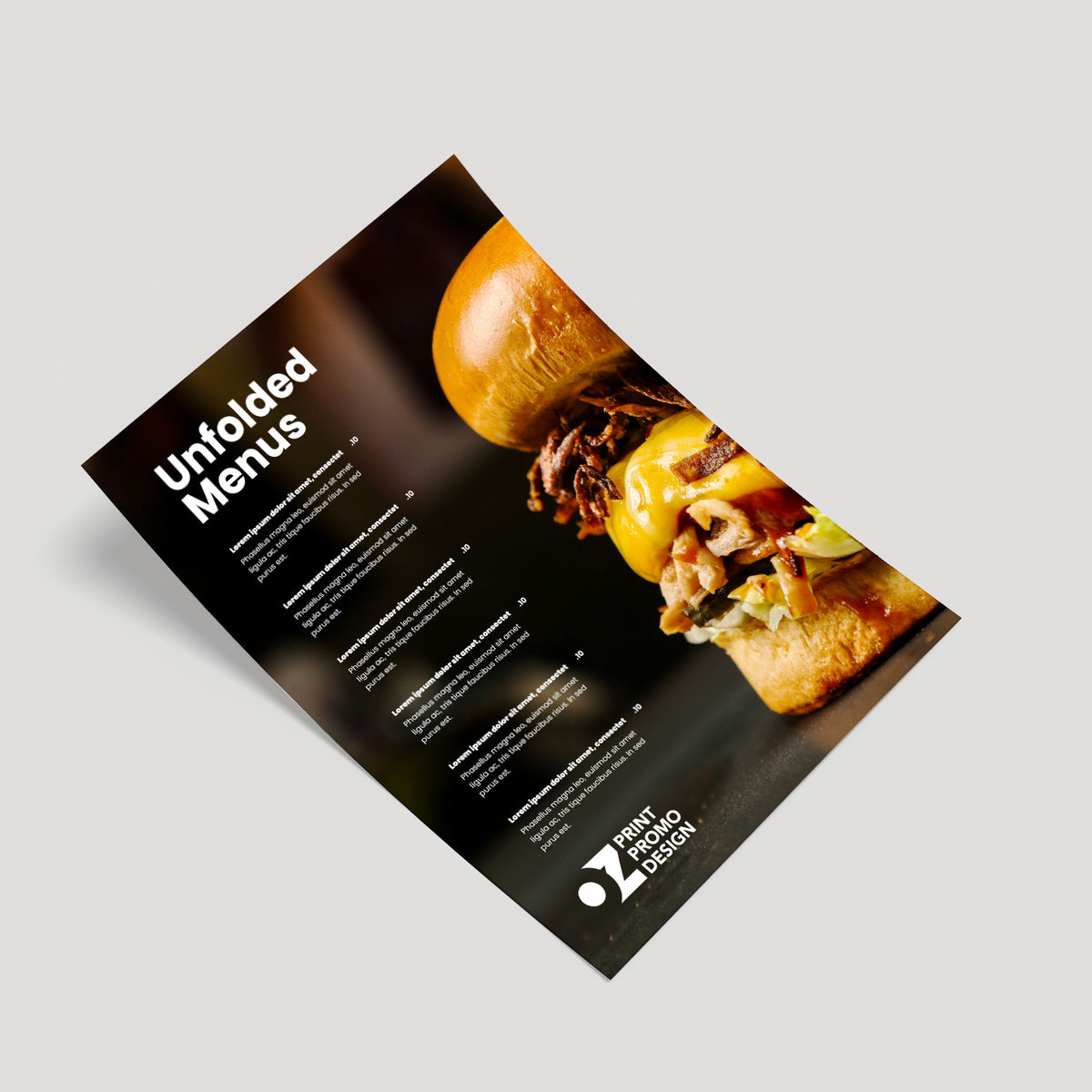 Uncleanded Menu Unfolded Menus – Ozmedia